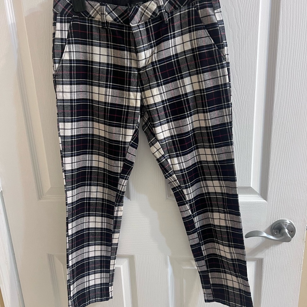 Volcom Men's Plaid Chinos in Black and White Sz 3